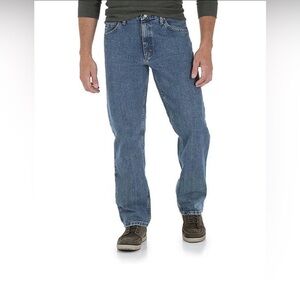 Wrangler Relaxed Fit Straight Leg Denim Jeans Size 38 x 32